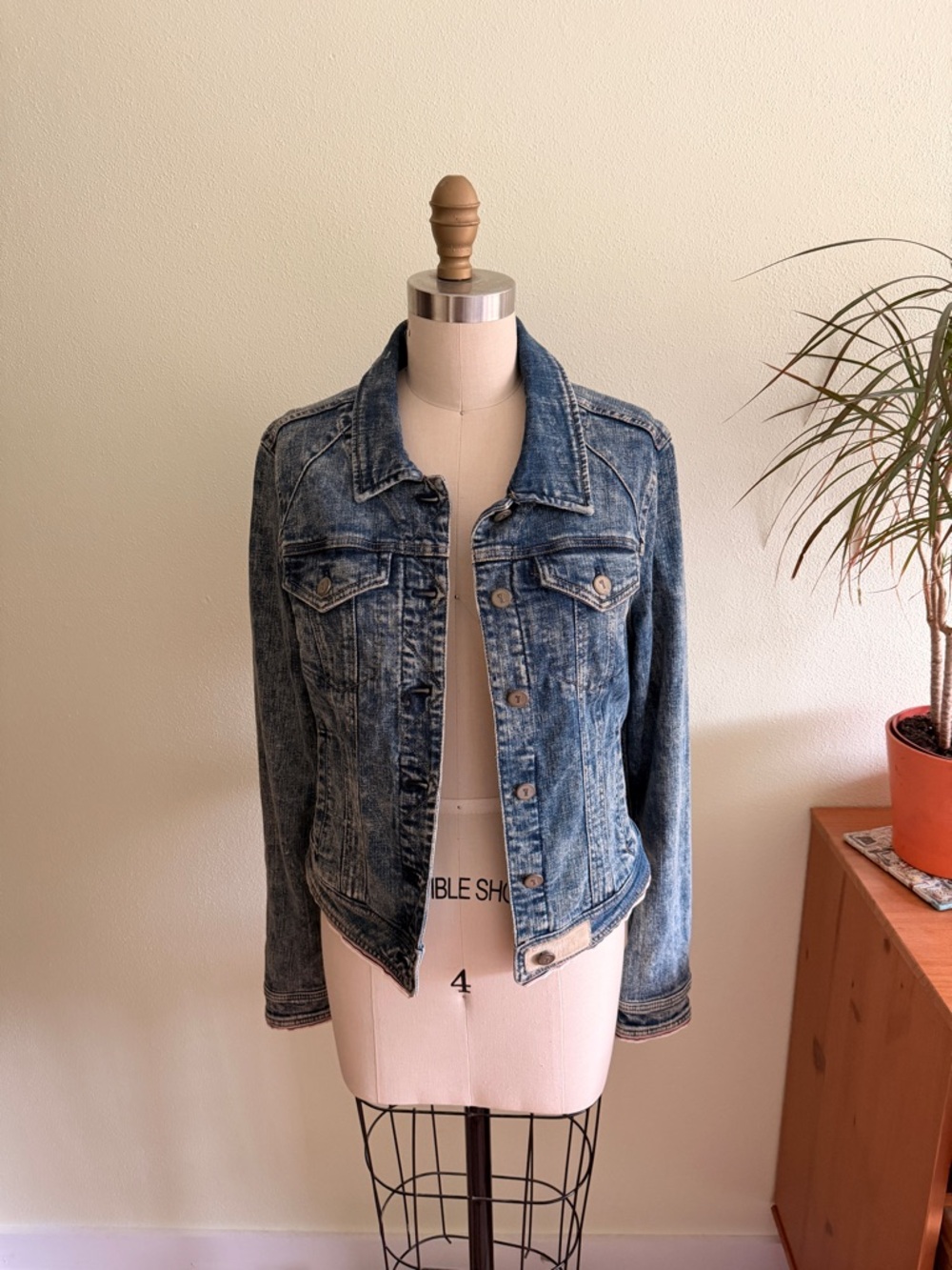 Pilcro and the Letterpress Blue Denim Jacket
